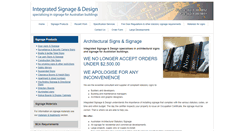 Desktop Screenshot of integratedsignage.com.au